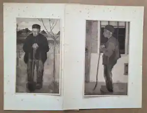 Jan Mankes - Twee heliogravures. Knecht Douwe. verkocht voor € 20!