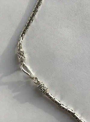 1e gehalte Zilver - 925 - halsketting - bijzondere schakels kopen? Bied vanaf 45!