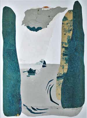George Degenhart - Collage uit 1997, Amorgos, Griekenland verkocht voor € 70!