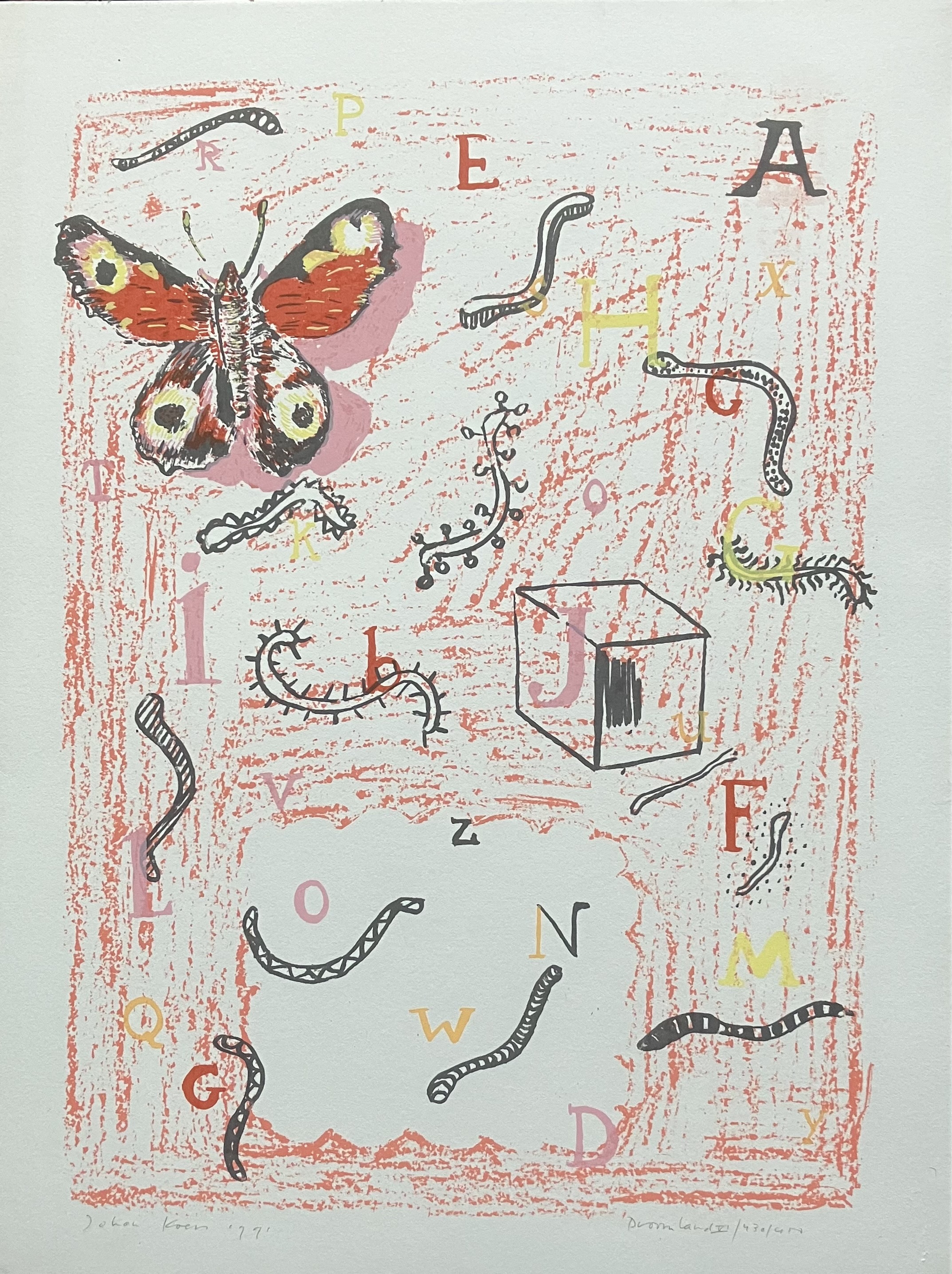 Johan Koers - Zeefdruk - "Droomland VI" - Handgesigneerd - 1991 kopen? Bied vanaf 20!