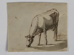 Willem Spoor - Twee sepia's met koeien kopen? Bied vanaf 50!