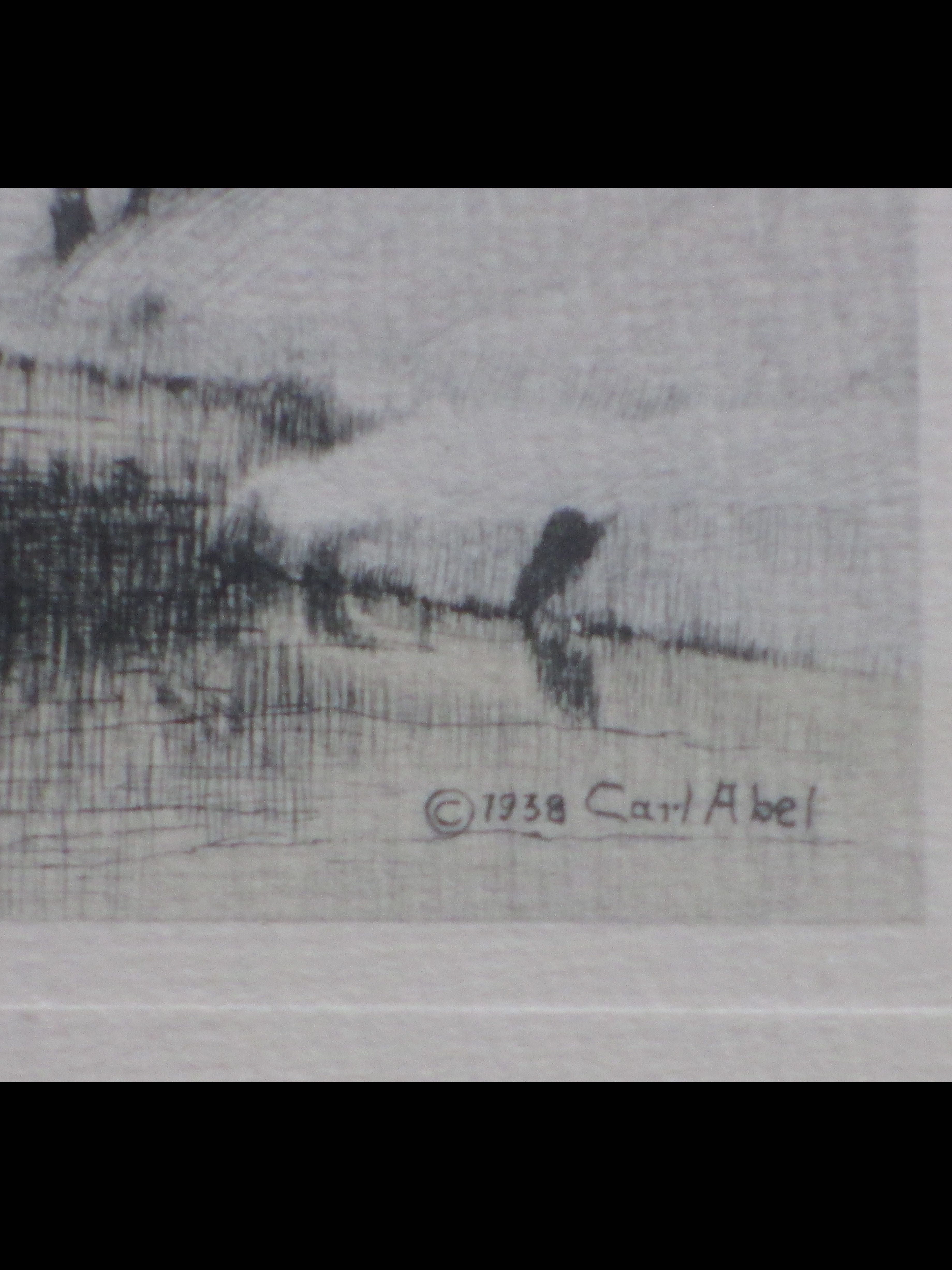 Niet of onleesbaar gesigneerd - Winter in Central Park - Ets door Carl Abel kopen? Bied vanaf 1!