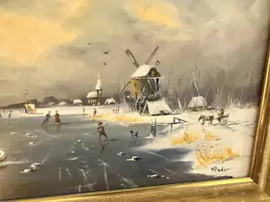 Henk Poeder - Hollandsch Winterlandschap met koek en zoopie kopen? Bied vanaf 115!