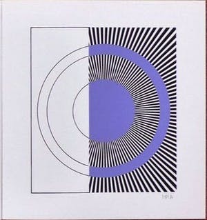Isia Leviant - Collectie van drie lithografien: Geometrische Composities I, II en III kopen? Bied vanaf 19!