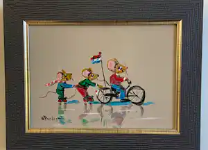 Henk Poeder - Muisjes met de fiets verkocht voor € 88!