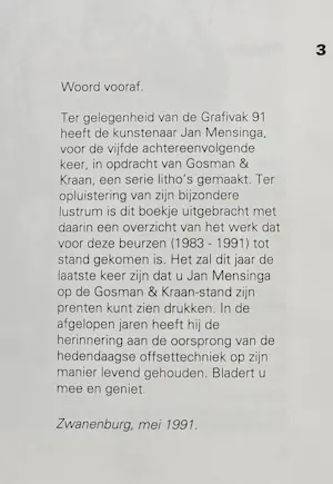 Jan Mensinga - Grafivak Oeuvre kopen? Bied vanaf 20!