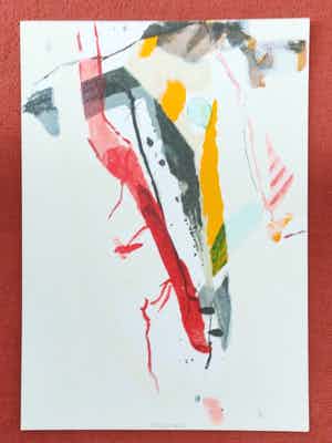Hans Meyer Petersen - Prachtig abstract werk (Cobra) verkocht voor € 40!