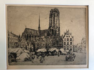 Piet Rackwitsz - stadsgezicht kopen? Bied vanaf 45!