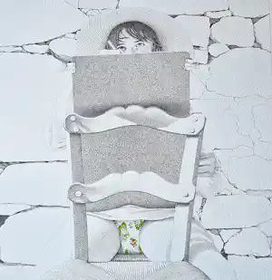 Teun Nijkamp - Grote kleuren zeefdruk "tekenen in de tuin" - gelimiteerde oplage (125) kopen? Bied vanaf 31!