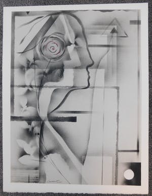 Gislain Dussart - Composition with Rose kopen? Bied vanaf 25!
