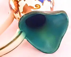 Plateelbakkerij Zuid-Holland - Keramikkrug Keramikvase Art Deco Modell 4812 Dekor "Godelin" 50er Jahre kopen? Bied vanaf 60!