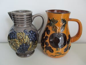 Scheurich Keramik - set van 5 vintage West Germany vazen (waaronder 1 Rumtopf) kopen? Bied vanaf 30!