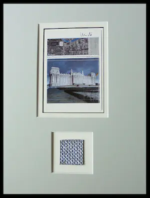 Christo - Collage Reichstag Berlin - 1995 - handgesigneerd -in pptout -ready to frame kopen? Bied vanaf 139!