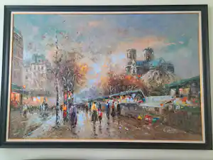 Christof Vevers - Les bouquinistes à Paris verkocht voor € 1000!
