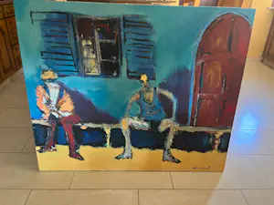 Ton van der Werf - Bodemprijs : Prachtig schilderij , gesigneerd kopen? Bied vanaf 110!
