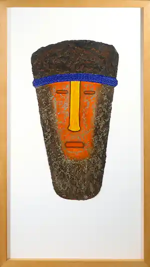 Alain Berck Vitz - Zeefdruk, Meditation Man - Ingelijst verkocht voor € 50!