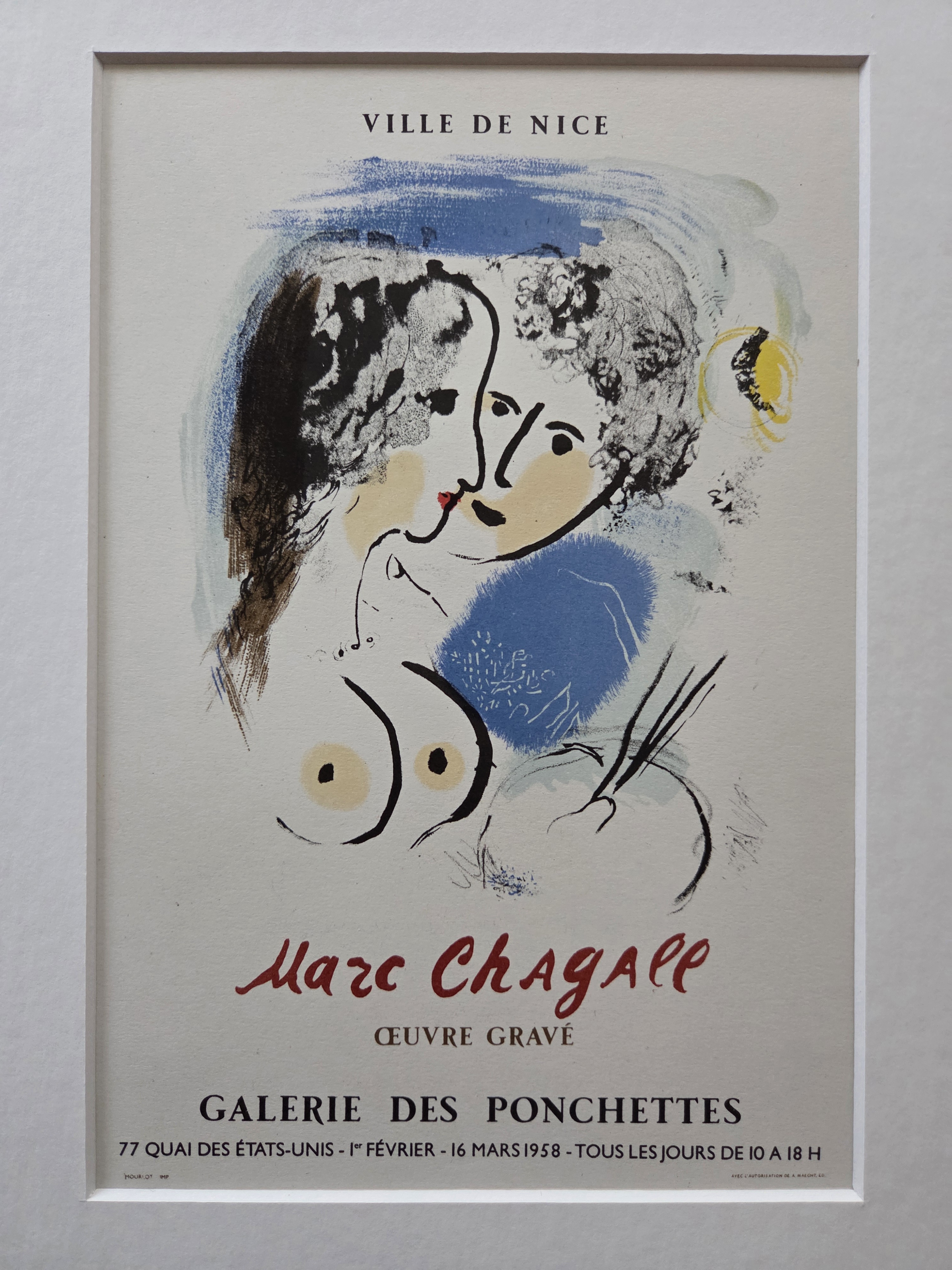 Marc Chagall - Nice. Schilder en model. Naakt. kopen? Bied vanaf 139!