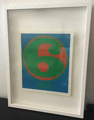 Robert Indiana - SIX - from the portfolio NUMBERS- originele kleine versie kopen? Bied vanaf 300!