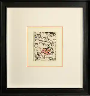 Pierre Alechinsky - Tekening in Aquarel en Inkt op Antieke Factuur kopen? Bied vanaf 8400!