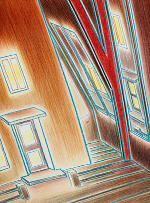 Jeroen Henneman - Het atelier in de Vossiusstraat, litho kopen? Bied vanaf 125!