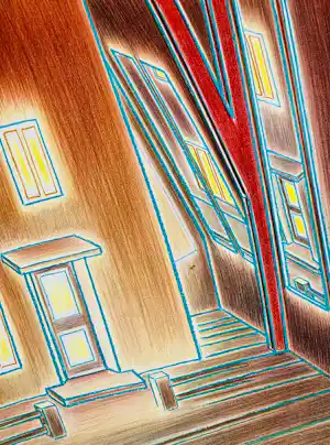 Jeroen Henneman - Het atelier in de Vossiusstraat, litho verkocht voor € 175!