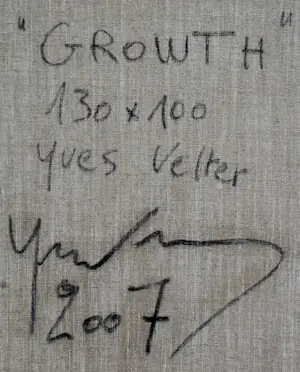 Yves Velter - Olieverf op doek: "Grouth" - 2007 (groot werk!) kopen? Bied vanaf 1750!