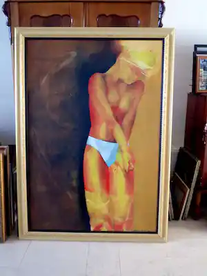 Barbara Wijnveld - artistiek, beschaafd, vrouw in slip verkocht voor € 200!