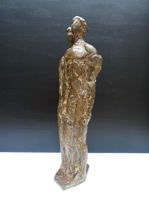Brons (Onbekend) - "samen" zeer mooi beeld kopen? Bied vanaf 225!