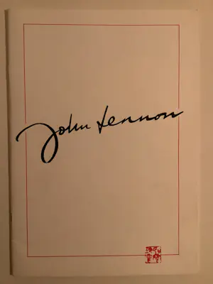 John Lennon - Catalogus John Lennon exhibition Jonathan Poole Galleries 1988 kopen? Bied vanaf 50!