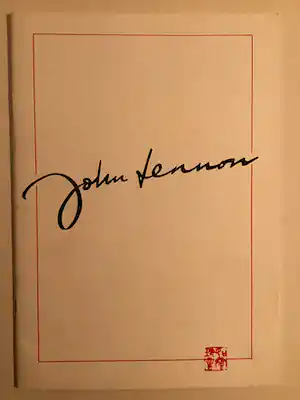 John Lennon - Catalogus John Lennon exhibition Jonathan Poole Galleries 1988 verkocht voor € 50!