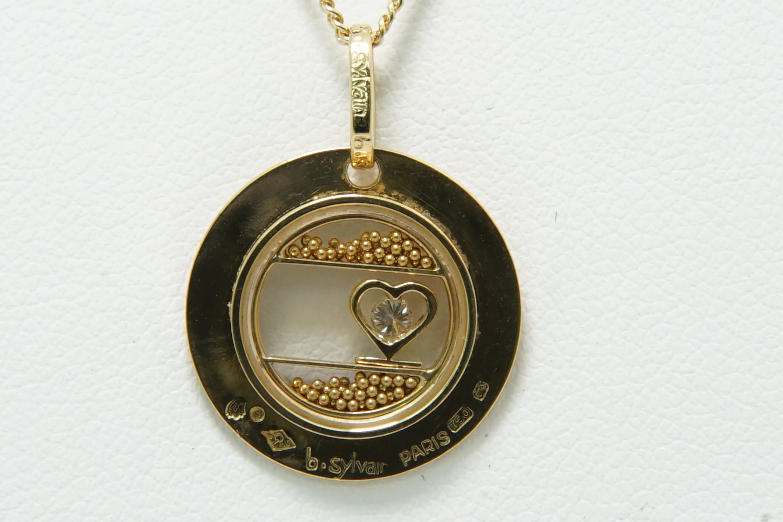 Bernard Sylvain Paris ゴールドチャーム 63- Excl. 18Kt gold and diamond 