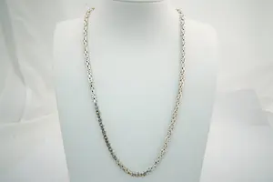 33- Lang & Massief 1e (0.925) gehalte Zilveren zg. "Konings" collier - vierkant kopen? Bied vanaf 60!