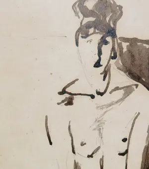 Cecilia Vanderbeek - Penseeltekening - Naakt kopen? Bied vanaf 40!