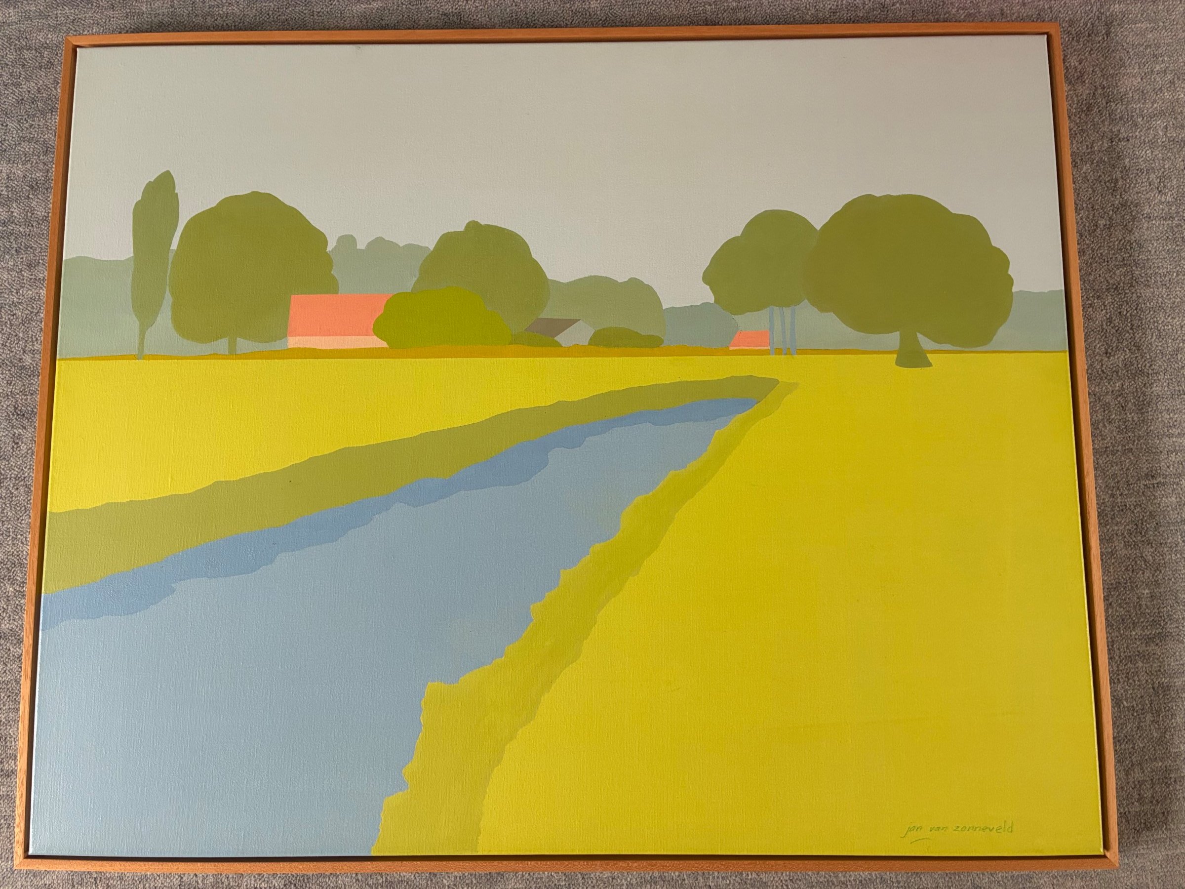 Jan van Zonneveld - landschappelijke schilderij van Jan van Zonneveld kopen? Bied vanaf 150!