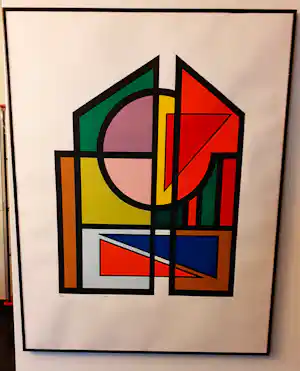Guy Vandenbranden - ' Cathedrale de la lumiere' (mooi gelijst) verkocht voor € 285!
