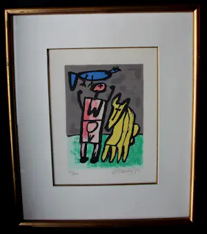 Corneille - Ingelijste zeefdruk: Trois images d'un été - 1992 kopen? Bied vanaf 225!