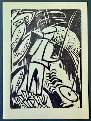 Karl Schmidt-Rottluff - Der Angler. Original-Holzschnitt Werkverzeichnis Rathenau 4 kopen? Bied vanaf 130!