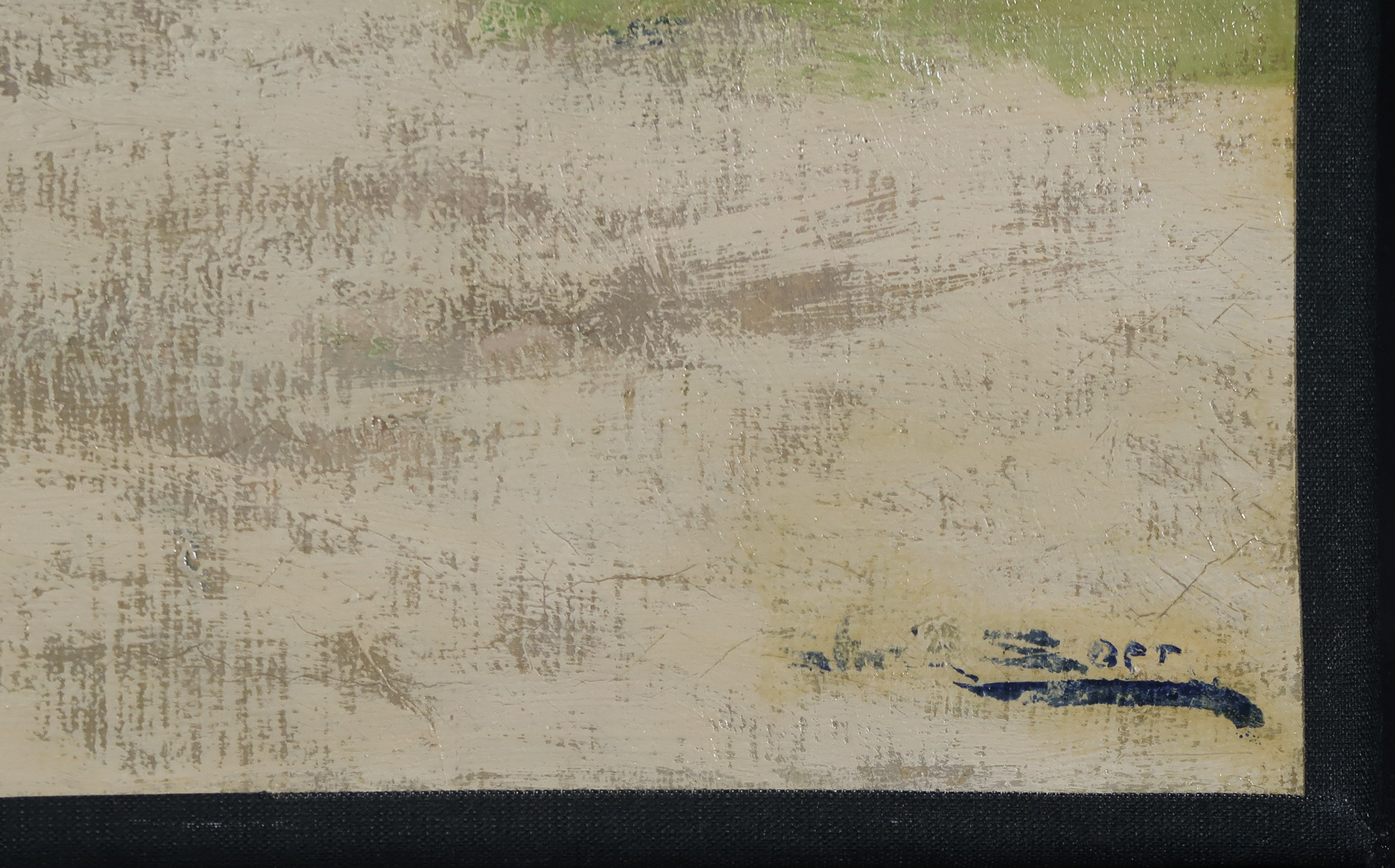 Christiaan Soer - Olieverf op doek, Landschap met witte huizen kopen? Bied vanaf 180!