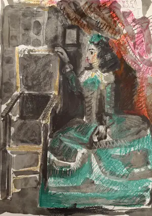Pablo Picasso - Kleuren lithografie, “Femme assise”. kopen? Bied vanaf 79!