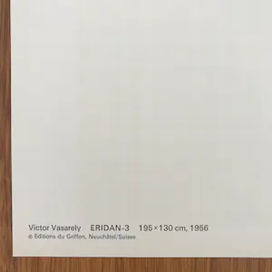 Victor Vasarely - Prachtige offset litho - ERIDAN-3 - 1973 - Editions du Griffon kopen? Bied vanaf 1!