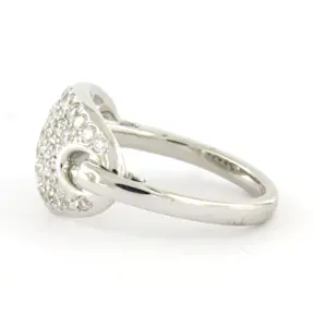 18k witgouden ring met briljant geslepen diamant tot. 0.50ct – F/G - VS/SI kopen? Bied vanaf 900!