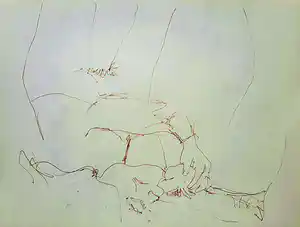 John Lennon - Yoko having a full English breakfast, lithografische prent verkocht voor € 80!