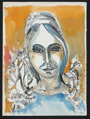 Joe Wols - Gouache op papier, Zonder titel kopen? Bied vanaf 1!