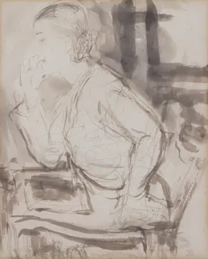 Johan Dijkstra - Atelier - Portret van een vrouw kopen? Bied vanaf 350!