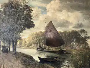 Dirk Meesters - Rivierlandschap kopen? Bied vanaf 145!