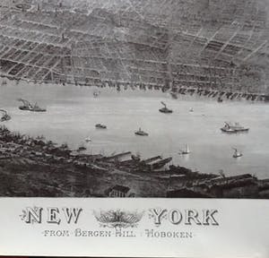 Niet of onleesbaar gesigneerd - T. Sulman, New York Bergen Hill Hoboken, bijzondere print kopen? Bied vanaf 1!