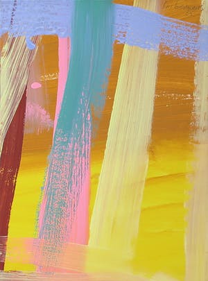 Ton Biermans - Acryl op papier, Lot van drie voorstellingen kopen? Bied vanaf 1!