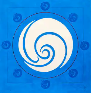 Jack Youngerman - "Galaxy Blue" - Serigraphie - Auflage von 75 - handsigniert - (93 x 91 cm) kopen? Bied vanaf 500!