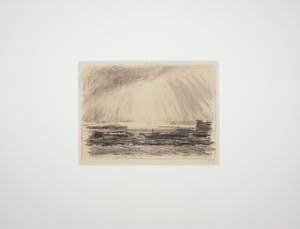 Wim Steijn - Krijttekening, Landschap kopen? Bied vanaf 35!