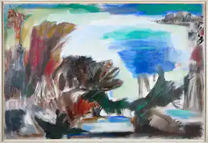 Klaas Boonstra - Olieverf op board, Zonder titel - Ingelijst (Groot) verkocht voor € 35!